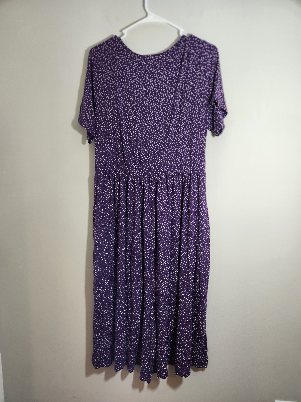 Latched Mama Purple Momper Romper Dress Knot Nursing Short Sleeve Breastfeeding - Picture 3 of 9
